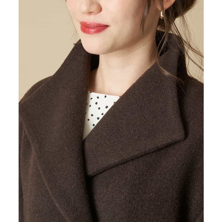 ビッグカラーウールジャケット[品番：ITKW0002023]｜OFUON（オフオン