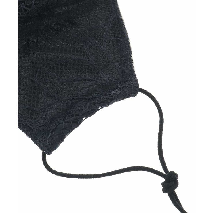 【返品不可/日本製/洗える】レースリボンマスク | OFUON | 詳細画像4 