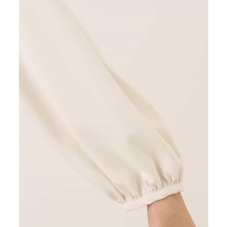 配色メロー フレアーデザインブラウス/洗える/WEB限定サイズあり | OFUON | 詳細画像22 