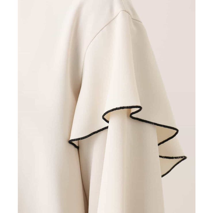 配色メロー フレアーデザインブラウス/洗える/WEB限定サイズあり | OFUON | 詳細画像24 