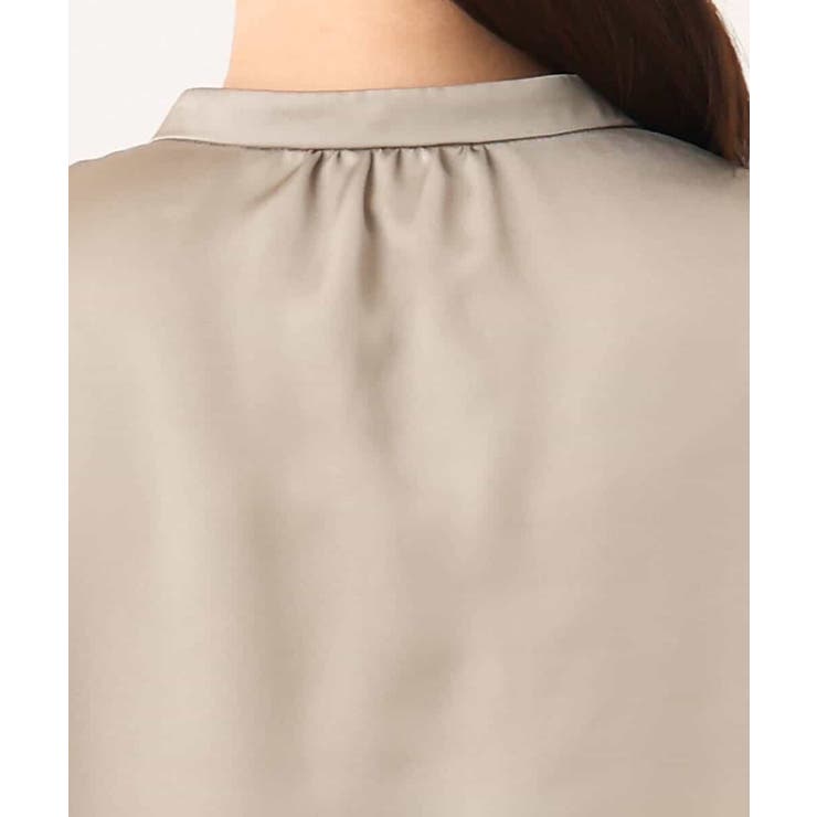 リボン付きバンドカラーブラウス/洗える/WEB限定サイズあり | OFUON | 詳細画像22 