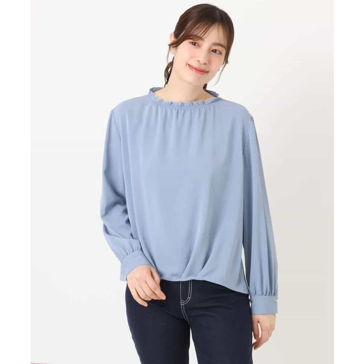 シャーリングネックデザインブラウス/洗える/WEB限定サイズあり | OFUON | 詳細画像36 