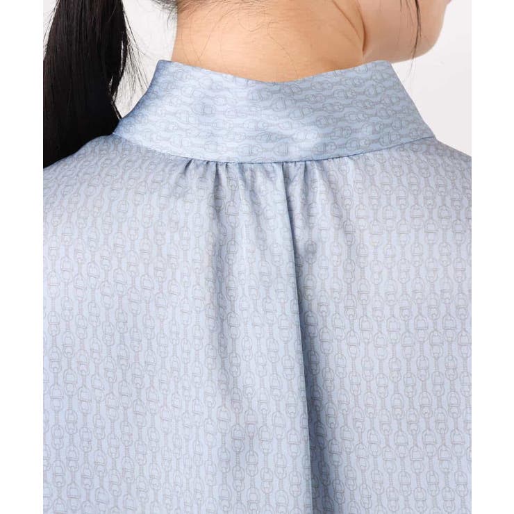 幾何柄ボウタイブラウス/洗える/WEB限定サイズあり | OFUON | 詳細画像15 