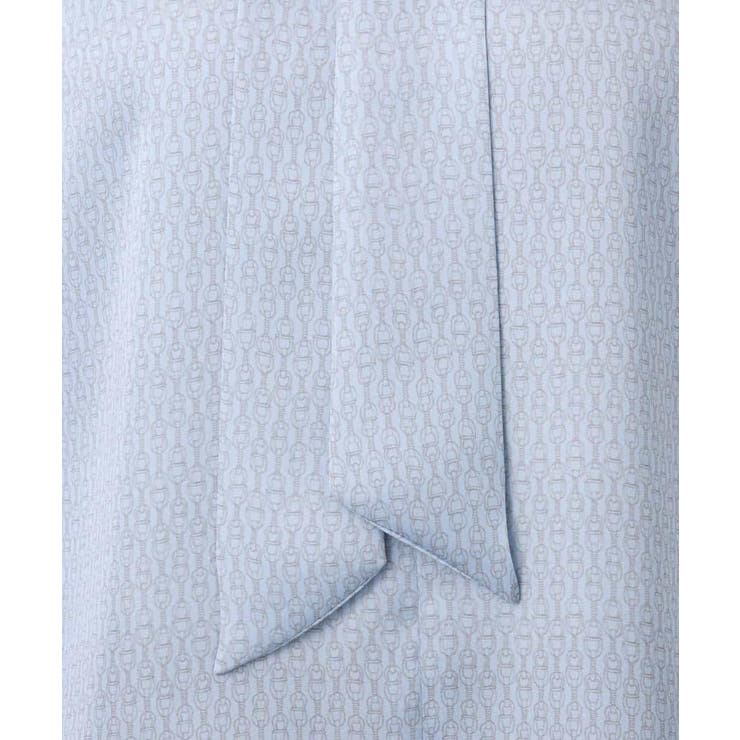 幾何柄ボウタイブラウス/洗える/WEB限定サイズあり | OFUON | 詳細画像18 