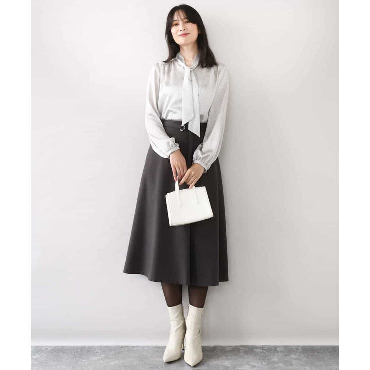 幾何柄ボウタイブラウス/洗える/WEB限定サイズあり | OFUON | 詳細画像24 