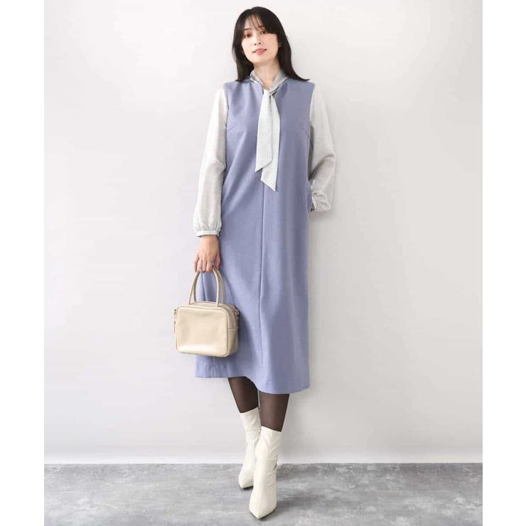 幾何柄ボウタイブラウス/洗える/WEB限定サイズあり | OFUON | 詳細画像28 