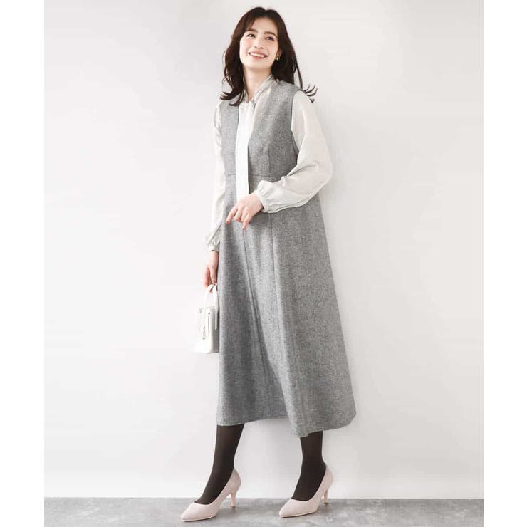 幾何柄ボウタイブラウス/洗える/WEB限定サイズあり | OFUON | 詳細画像31 