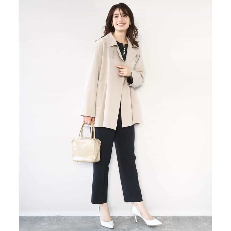 ダブルクロス ペプラムブラウス/洗える/WEB限定サイズあり | OFUON | 詳細画像17 