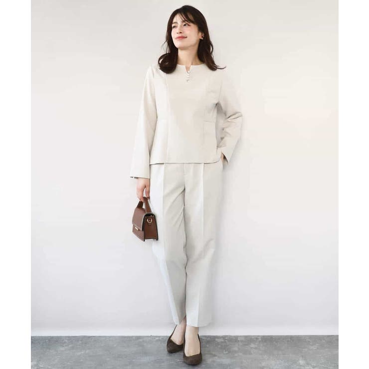 ダブルクロス ペプラムブラウス/洗える/WEB限定サイズあり | OFUON | 詳細画像24 