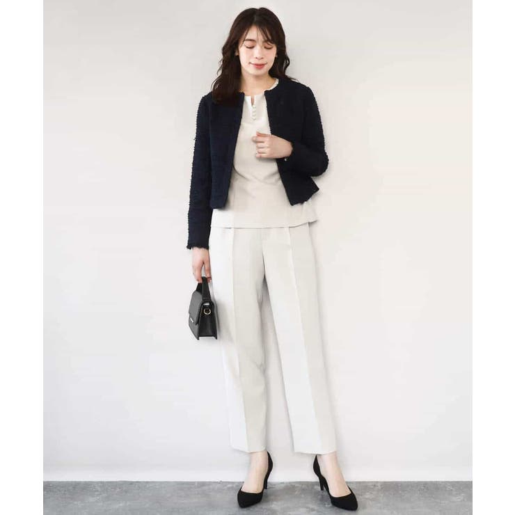 ダブルクロス ペプラムブラウス/洗える/WEB限定サイズあり | OFUON | 詳細画像26 