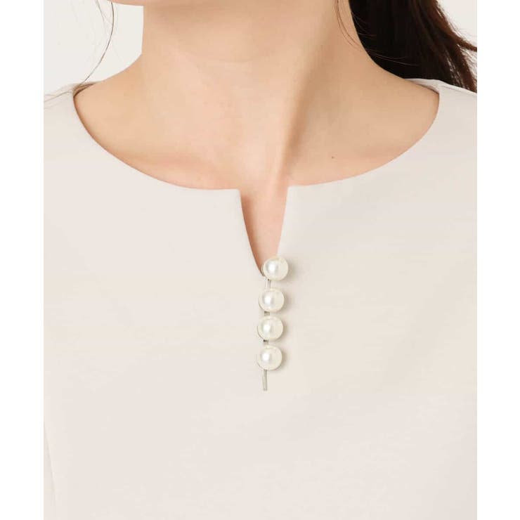 ダブルクロス ペプラムブラウス/洗える/WEB限定サイズあり | OFUON | 詳細画像4 