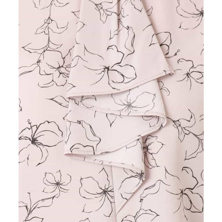 ラインフラワーボウタイ風ブラウス/洗える | OFUON | 詳細画像23 