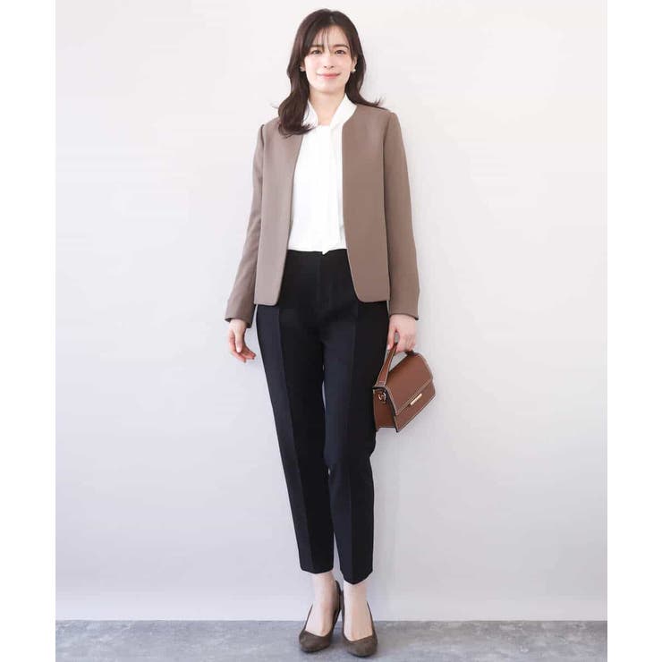 スムースジョーゼットボウブラウス/洗える/WEB限定サイズあり | OFUON | 詳細画像14 