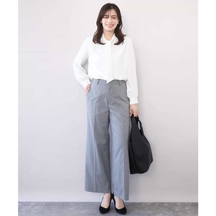 スムースジョーゼットボウブラウス/洗える/WEB限定サイズあり | OFUON | 詳細画像15 