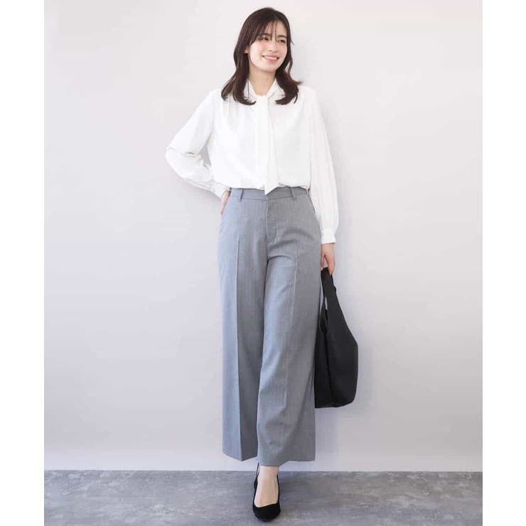 スムースジョーゼットボウブラウス/洗える/WEB限定サイズあり | OFUON | 詳細画像17 