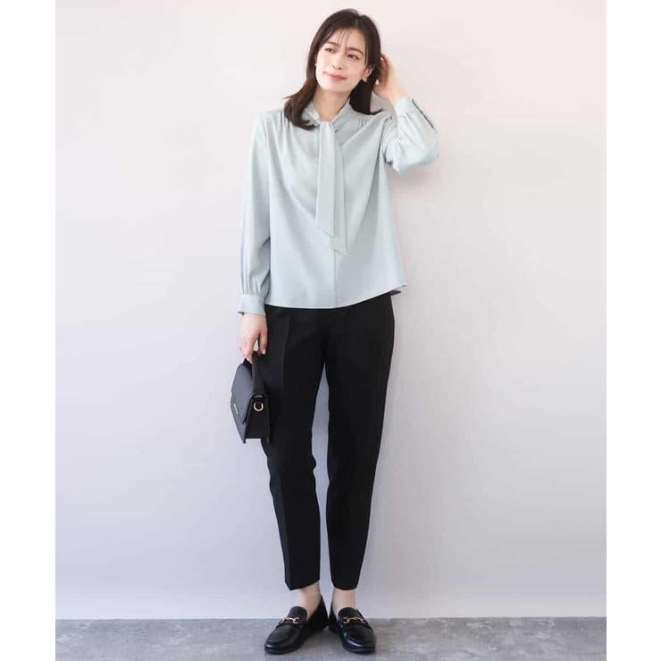 スムースジョーゼットボウブラウス/洗える/WEB限定サイズあり | OFUON | 詳細画像20 