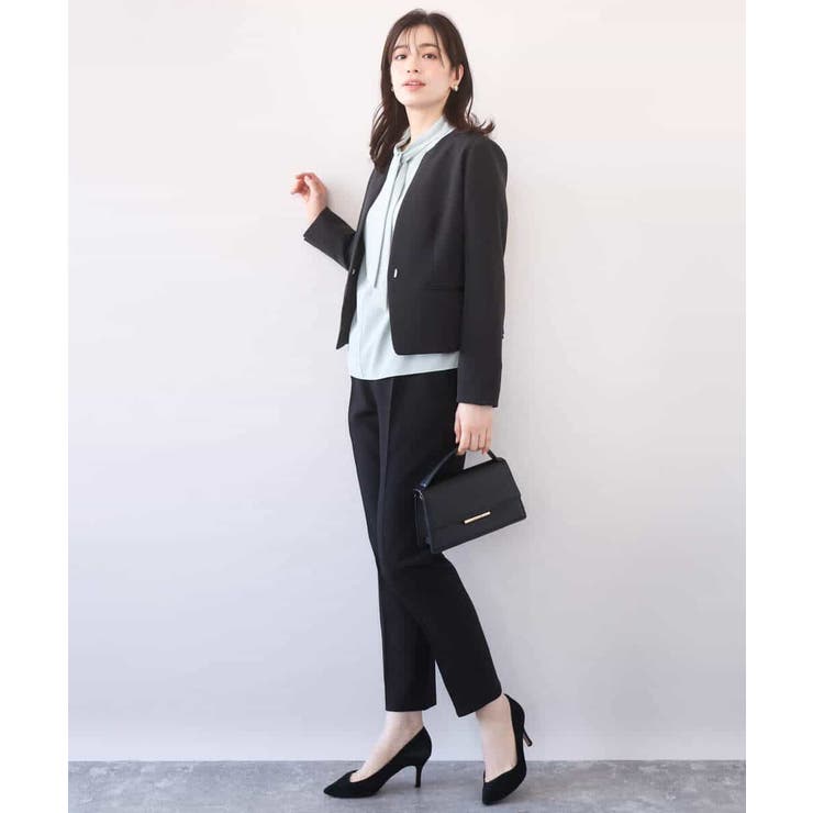 スムースジョーゼットボウブラウス/洗える/WEB限定サイズあり | OFUON | 詳細画像23 