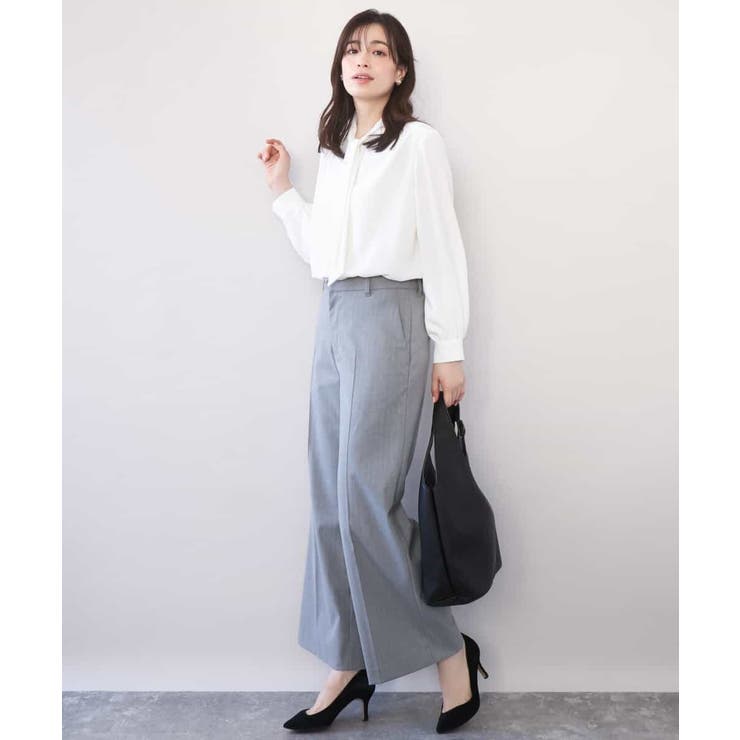 スムースジョーゼットボウブラウス/洗える/WEB限定サイズあり | OFUON | 詳細画像30 