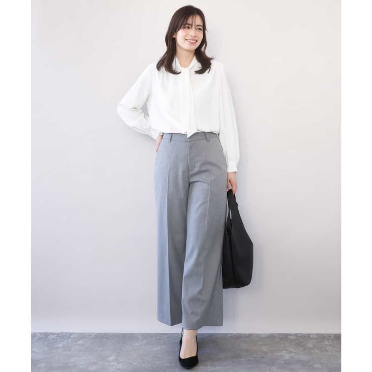 スムースジョーゼットボウブラウス/洗える/WEB限定サイズあり | OFUON | 詳細画像31 