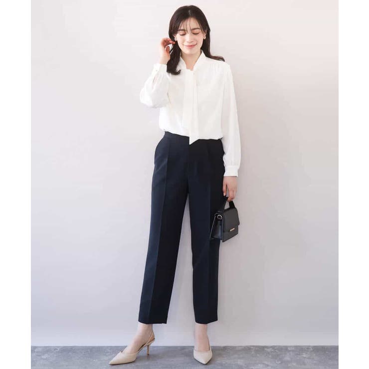 スムースジョーゼットボウブラウス/洗える/WEB限定サイズあり | OFUON | 詳細画像5 