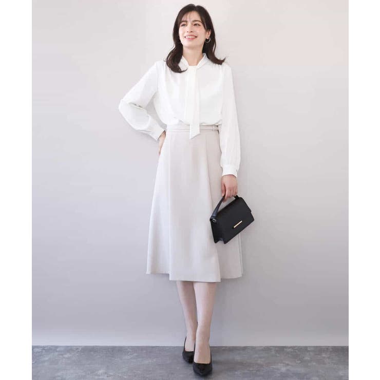 スムースジョーゼットボウブラウス/洗える/WEB限定サイズあり | OFUON | 詳細画像8 