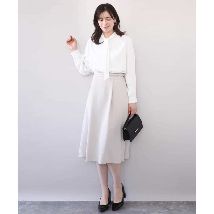 スムースジョーゼットボウブラウス/洗える/WEB限定サイズあり | OFUON | 詳細画像9 