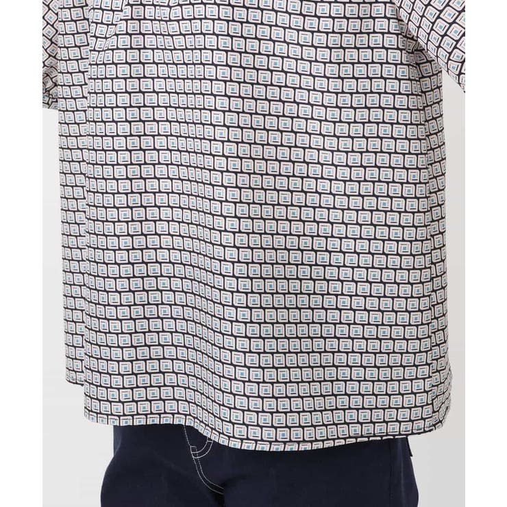 カラースクエアプリント2wayブラウス/洗える | OFUON | 詳細画像23 