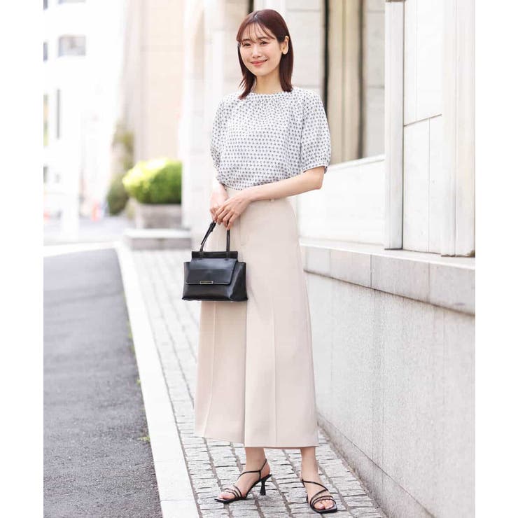 カラースクエアプリント2wayブラウス/洗える | OFUON | 詳細画像5 