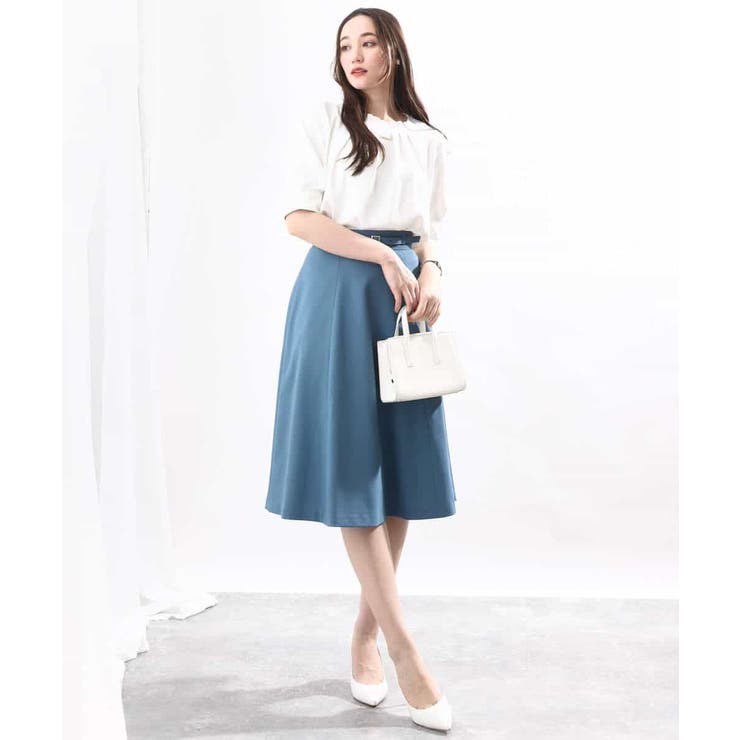 フロントタックジョーゼットブラウス/洗える/WEB限定サイズ | OFUON | 詳細画像14 