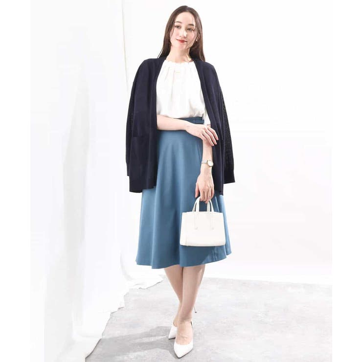 フロントタックジョーゼットブラウス/洗える/WEB限定サイズ | OFUON | 詳細画像15 