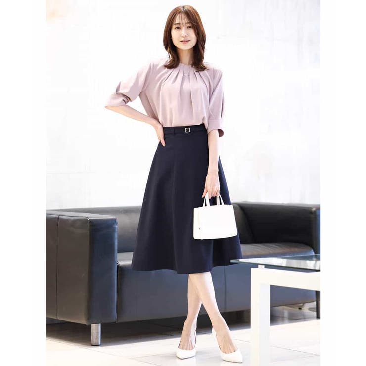 フロントタックジョーゼットブラウス/洗える/WEB限定サイズ | OFUON | 詳細画像23 