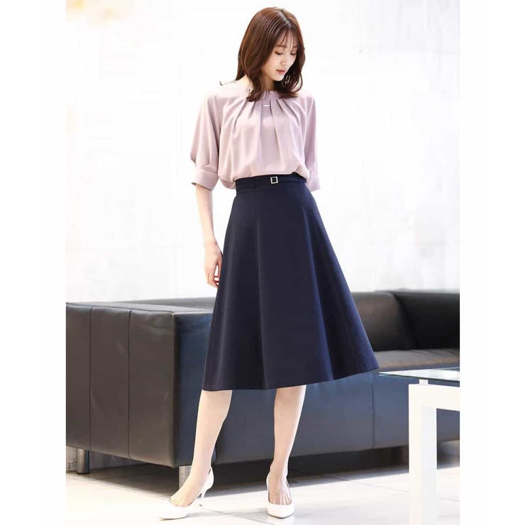 フロントタックジョーゼットブラウス/洗える/WEB限定サイズ | OFUON | 詳細画像24 