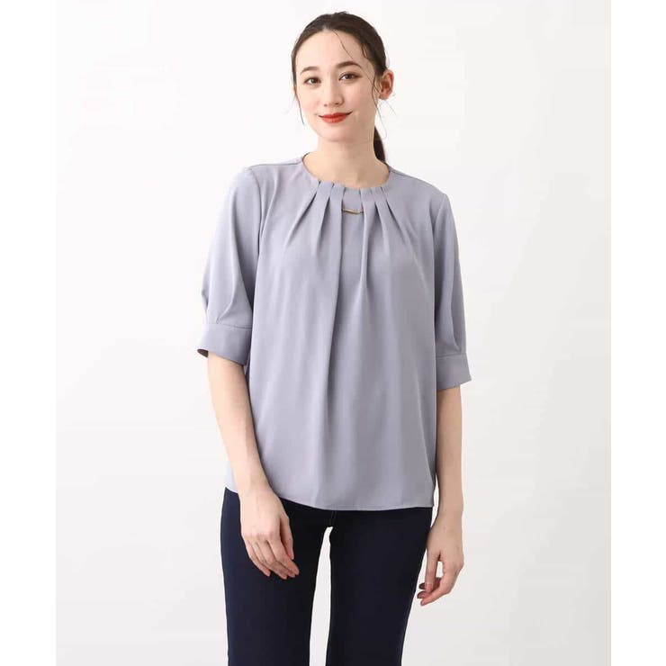 フロントタックジョーゼットブラウス/洗える/WEB限定サイズ | OFUON | 詳細画像29 