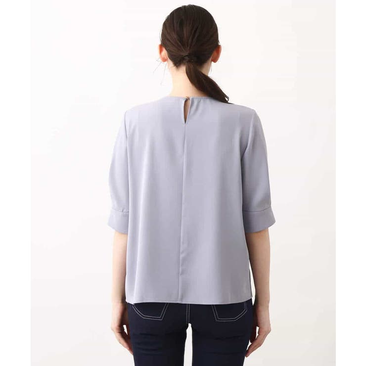 フロントタックジョーゼットブラウス/洗える/WEB限定サイズ | OFUON | 詳細画像31 