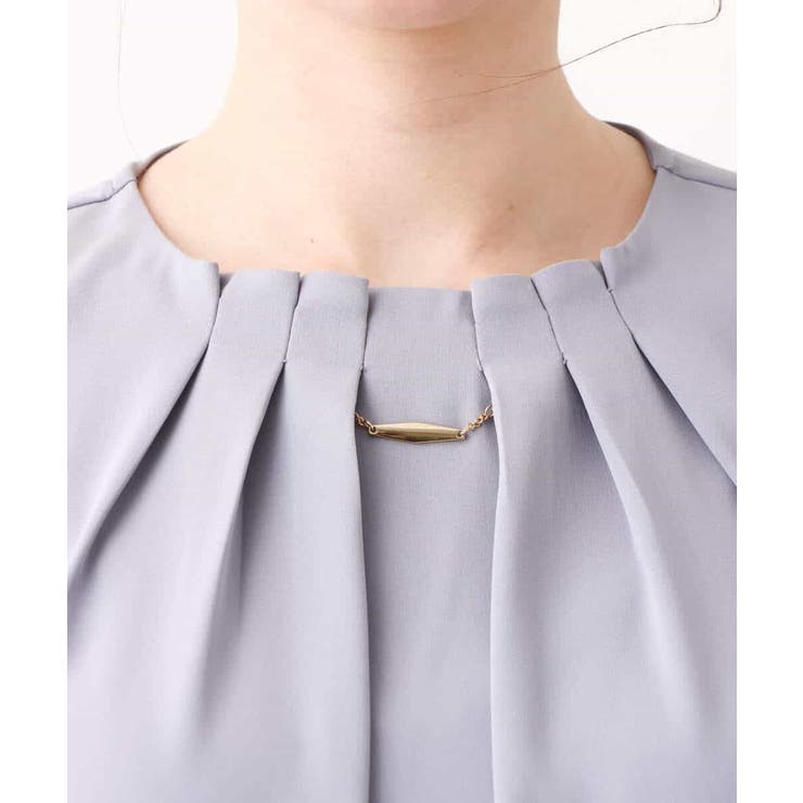 フロントタックジョーゼットブラウス/洗える/WEB限定サイズ | OFUON | 詳細画像32 