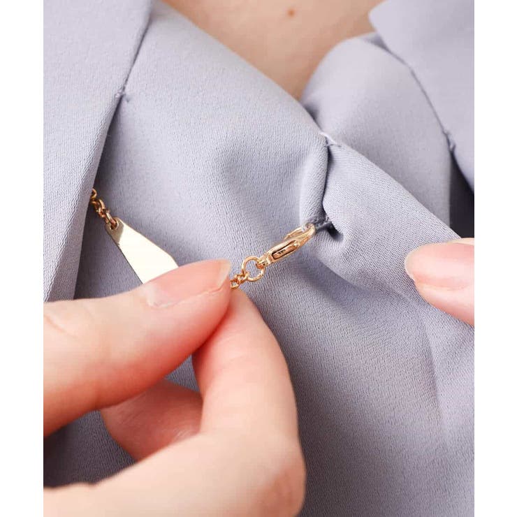 フロントタックジョーゼットブラウス/洗える/WEB限定サイズ | OFUON | 詳細画像38 