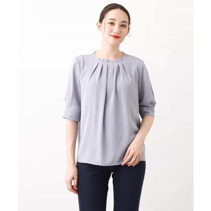 フロントタックジョーゼットブラウス/洗える/WEB限定サイズ | OFUON | 詳細画像40 