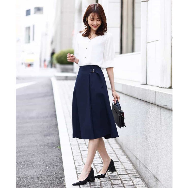 五分袖Vネックブラウス/洗える | OFUON | 詳細画像16 