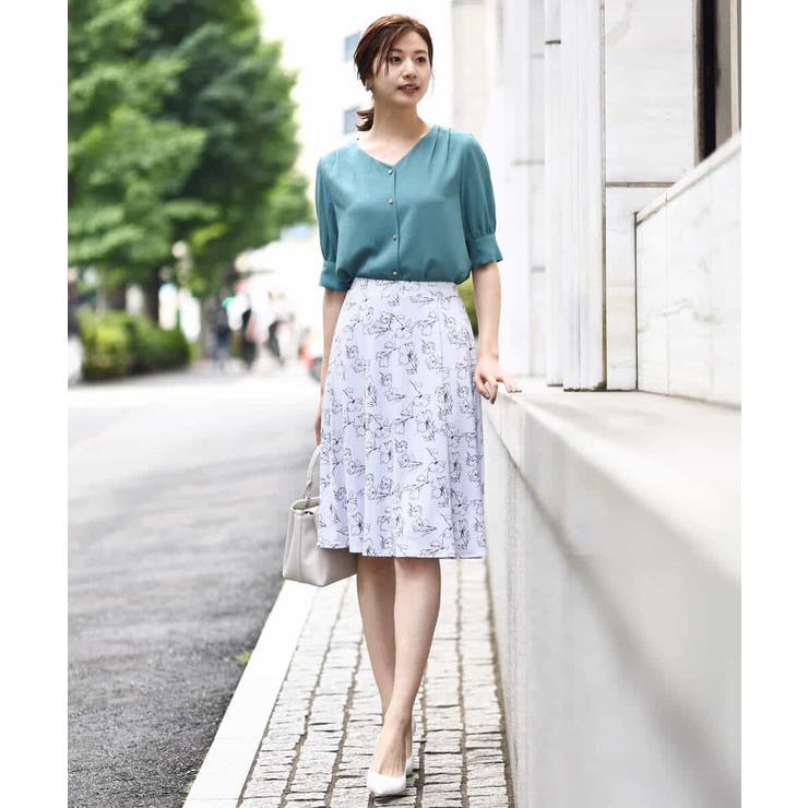 五分袖Vネックブラウス/洗える | OFUON | 詳細画像30 