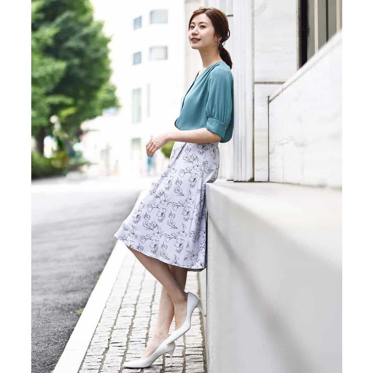 五分袖Vネックブラウス/洗える | OFUON | 詳細画像31 