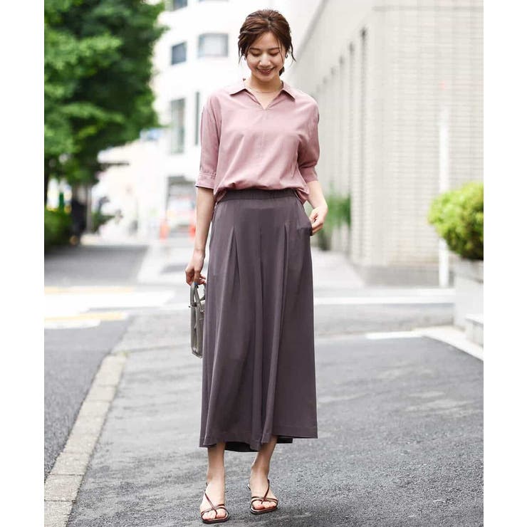 スキッパーシャツブラウス/洗える | OFUON | 詳細画像11 