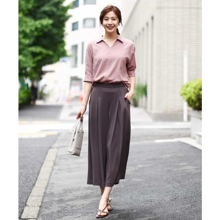 スキッパーシャツブラウス/洗える | OFUON | 詳細画像12 