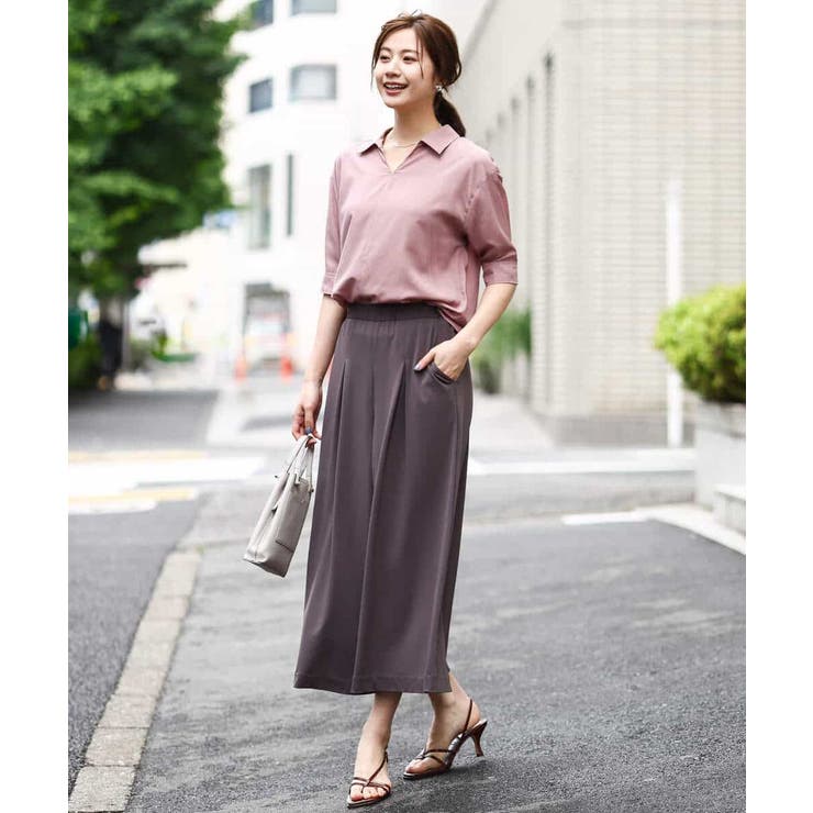 スキッパーシャツブラウス/洗える | OFUON | 詳細画像13 