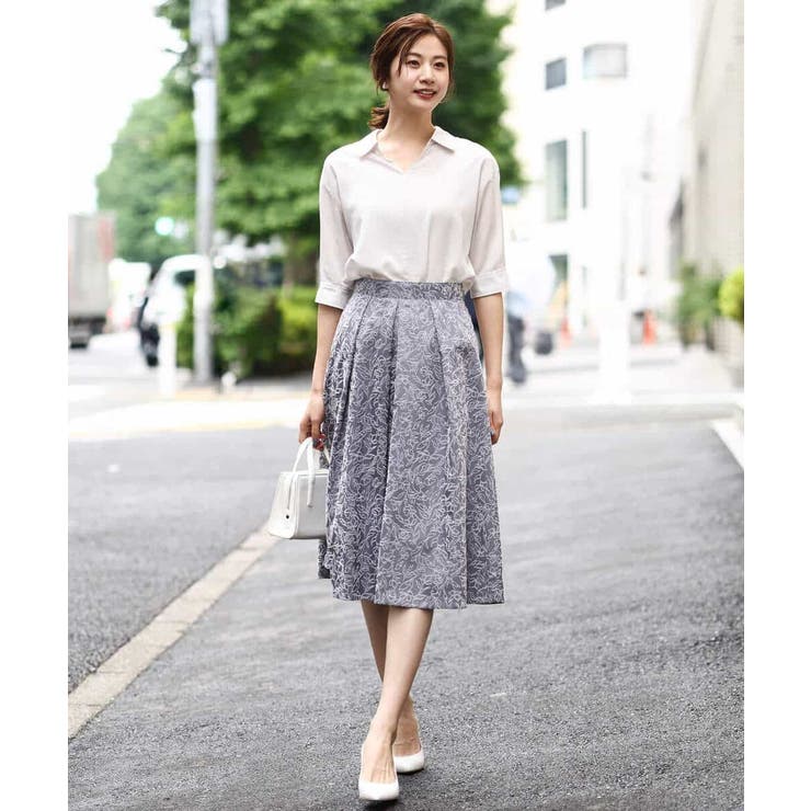 スキッパーシャツブラウス/洗える | OFUON | 詳細画像16 