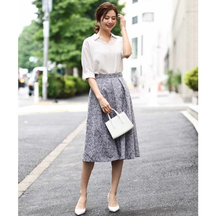 スキッパーシャツブラウス/洗える | OFUON | 詳細画像17 