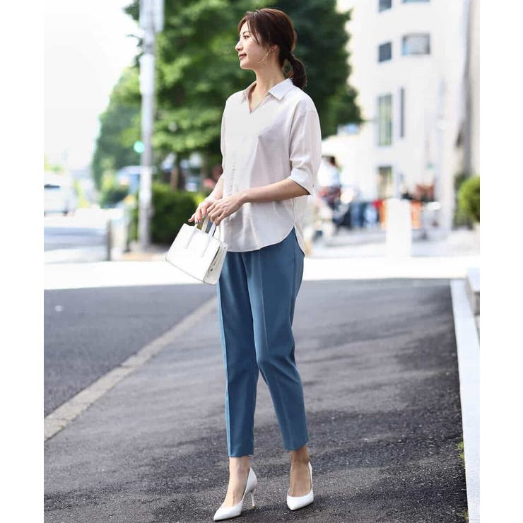 スキッパーシャツブラウス/洗える | OFUON | 詳細画像23 