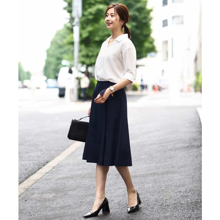 スキッパーシャツブラウス/洗える | OFUON | 詳細画像26 