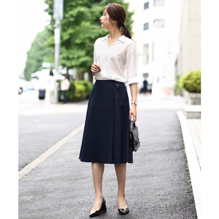 スキッパーシャツブラウス/洗える | OFUON | 詳細画像28 