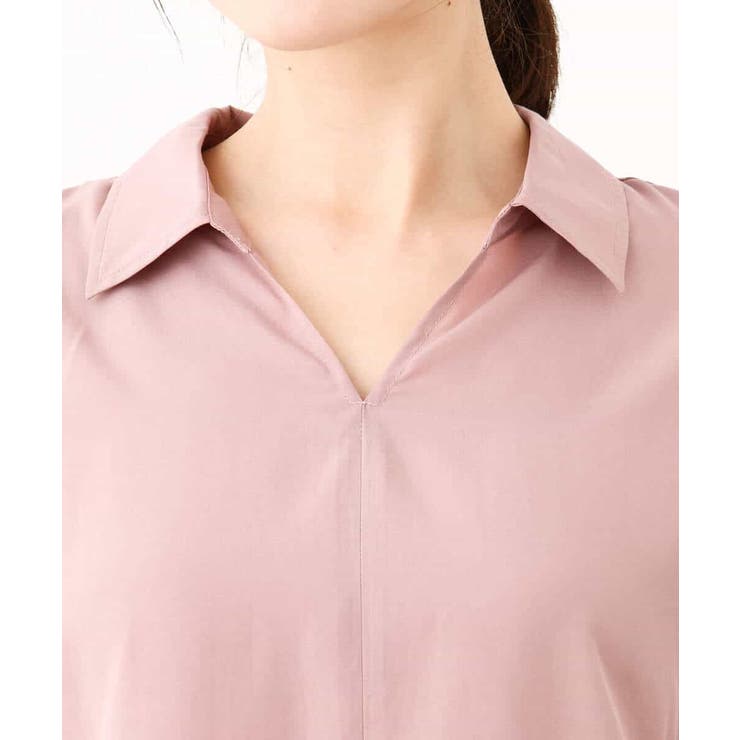 スキッパーシャツブラウス/洗える | OFUON | 詳細画像32 