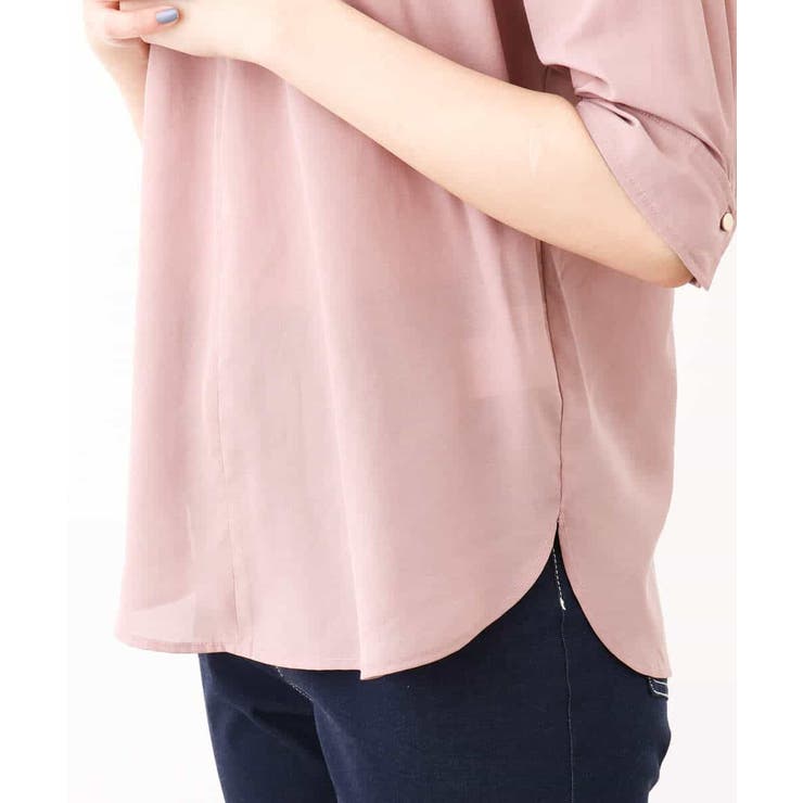 スキッパーシャツブラウス/洗える | OFUON | 詳細画像34 